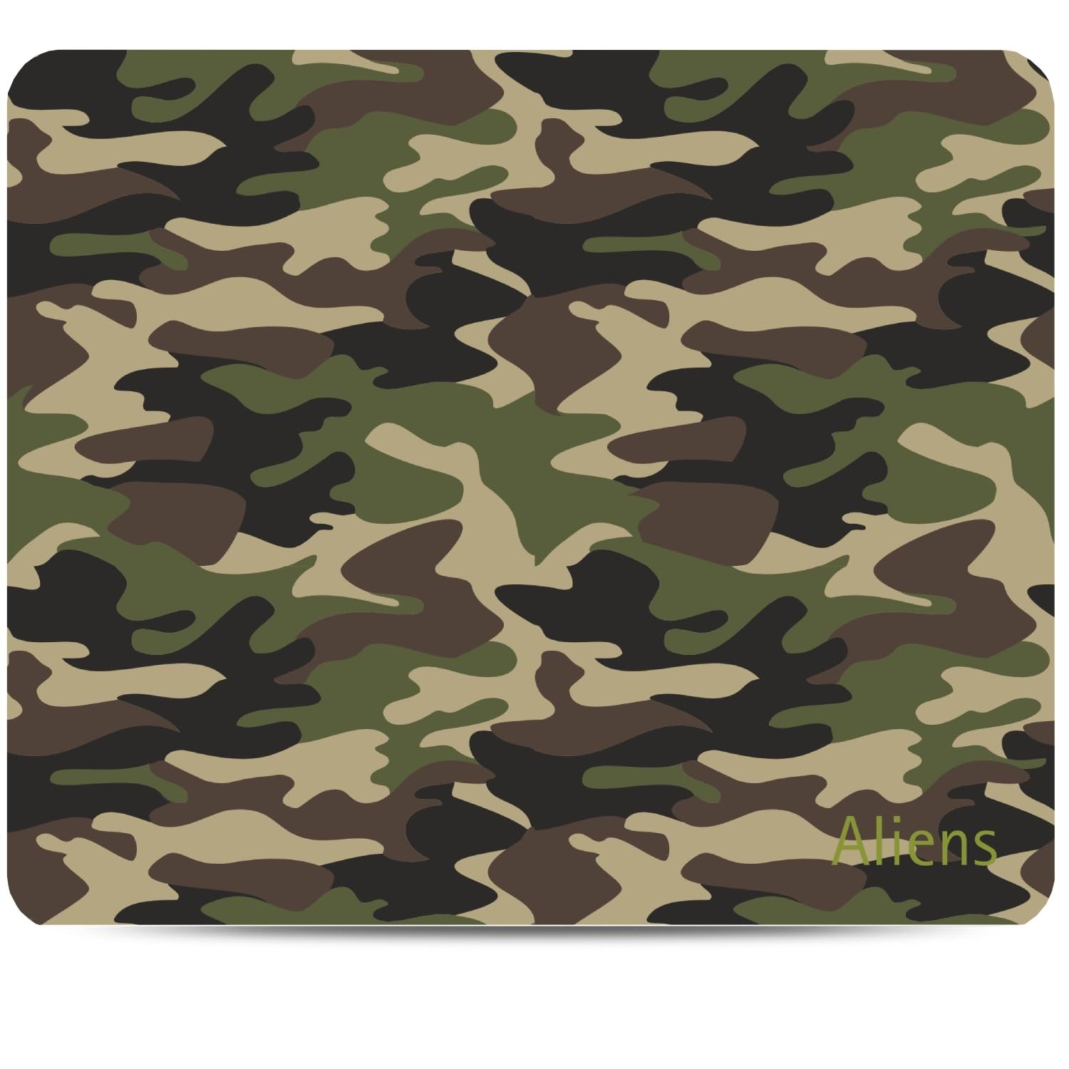 Aliens Mouse Pad for Computer, Laptop, Smooth Premium Cloth Surface, Non-Slip Rubber Base, Speed and Precision Operation Compatible with Laser and Optical Mouse, Gaming, Office, Home 230x190mm (MO-44)