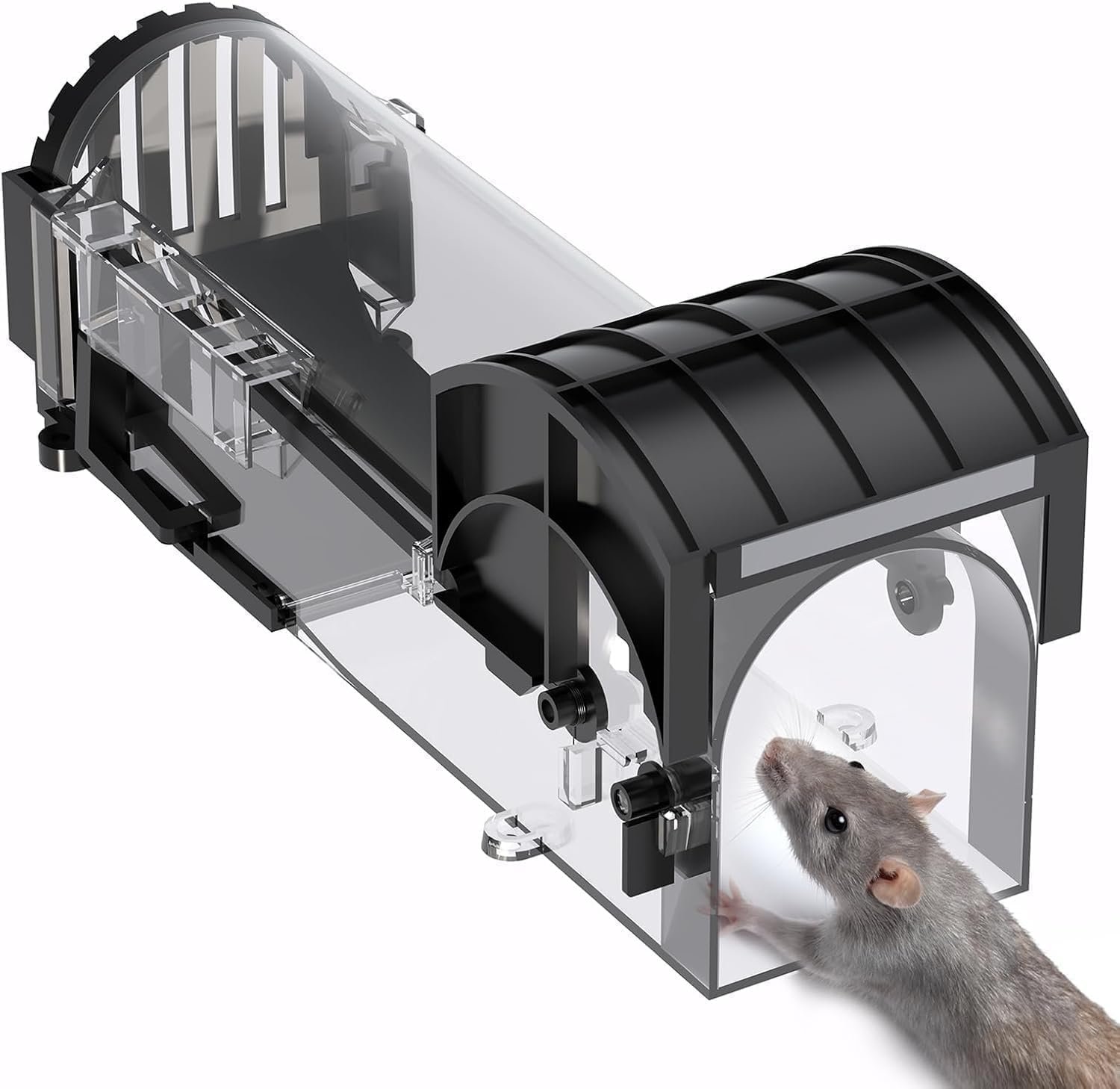 ELEXA Rat Trap Cage for House Garden Patio, 32 cm Humane Mouse Trap Enlarged No Kill Reusable Catch and Release Smart Rat Catcher Trap for Home, Rodent Trap for Mice, Pets, Rodents