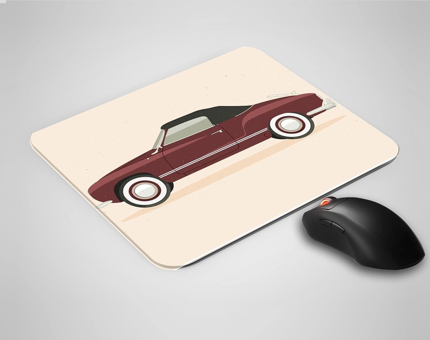 KRL Vintage Car Designer Mousepad for Laptop/Computer (Gaming Mouse Pad | Ultra Slim)-RL2306