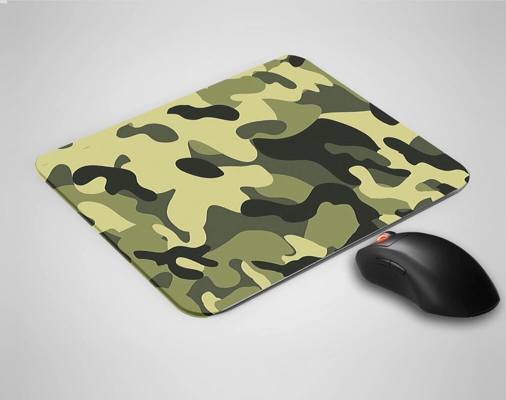 ZEDN Camouflage Green Design Designer Mousepad for Laptop/Computer (Gaming Mouse Pad | Ultra Slim | Size : 21.5 X 18 c.m)-CS1012