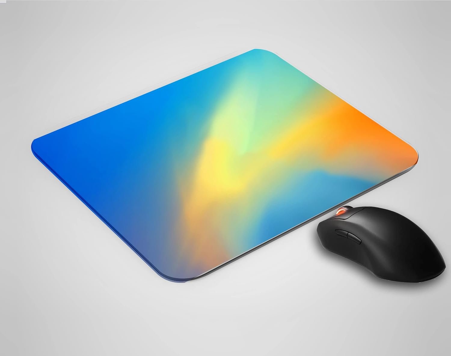 SKP Color Wave Printed Mouse Pad for Laptop/Computer (Anti Skid | Anti Slip | Gaming Mouse Pad | Ultra Slim | Size : 21.5 X 18 c.m )