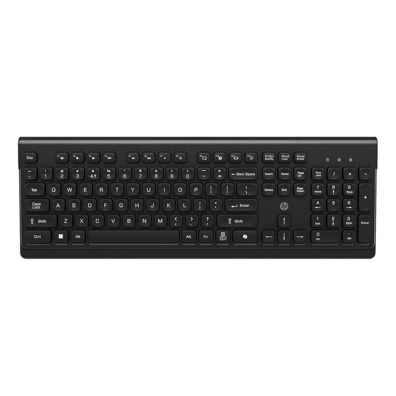 HP 110 Wired Mouse and Keyboard Combo - Made in India | USB Plug-and-Play, 1200 dpi, Full-Size Layout with Numeric pad, Up to 10 Million keystrokes, Up to 1 Million clicks, 1-Year Warranty