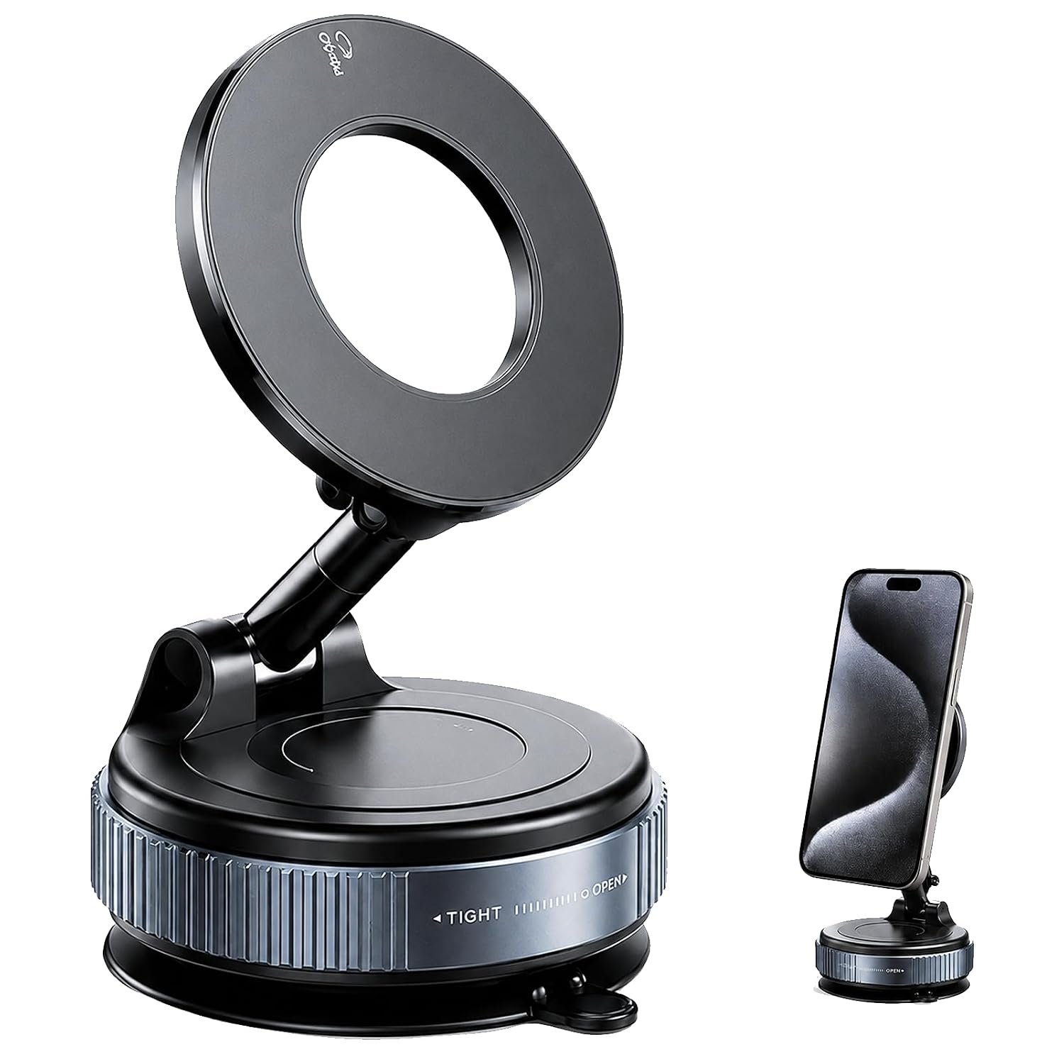 Magnetic Car Phone Mount for Magsafe 88LBS Ultra Suction Cell Phone Holder for Car Dashboard 360° Adjustable Vacuum Car Phone Holders for Your Car Compatible with iPhone 18-12 Pro Max