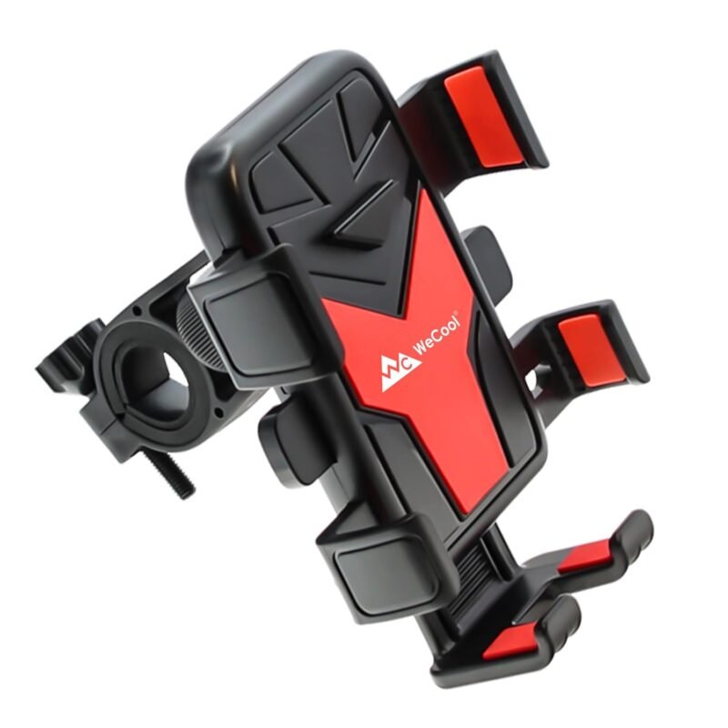 WeCool B3 360° Rotational Mobile Holder for Bike with One-Click Locking,Secure Grip Design,Mobile Stand for Bike Handle with Cushioning Pads,Phone Holder for mounting map and GPS Navigation Devices