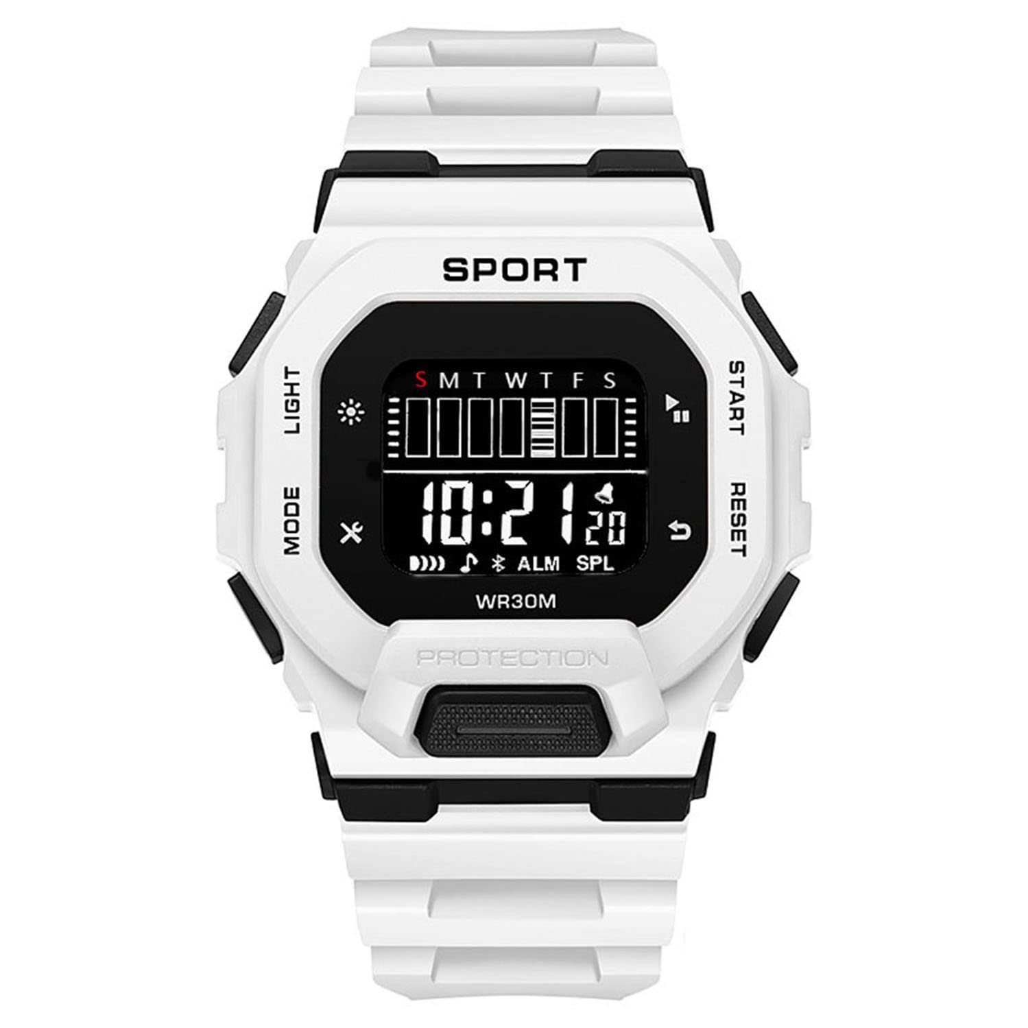 Sport Digital Square Dial Multifunction Working Like Alarm,Day&Date,LED Luminous,Stop Watch,24h Time Display Water&Shock Resistance Watch for Boys
