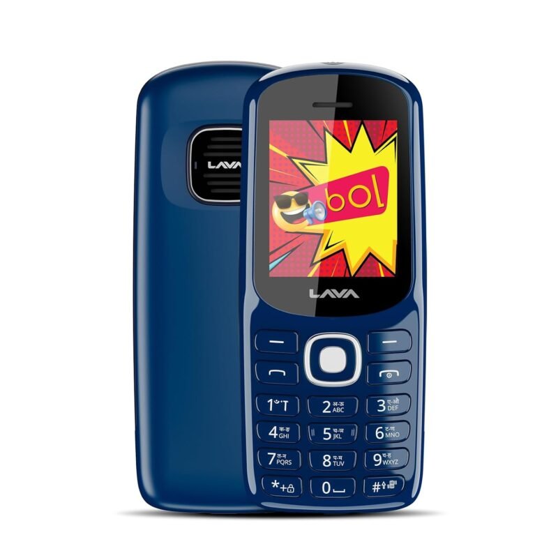 Lava A1 Josh (with BOL Feature) Dual Sim Keypad Mobile Phone | Long-Lasting Battery |22 Launguages Read Support | Auto Call Recording | Call Blink Notification (Blue)