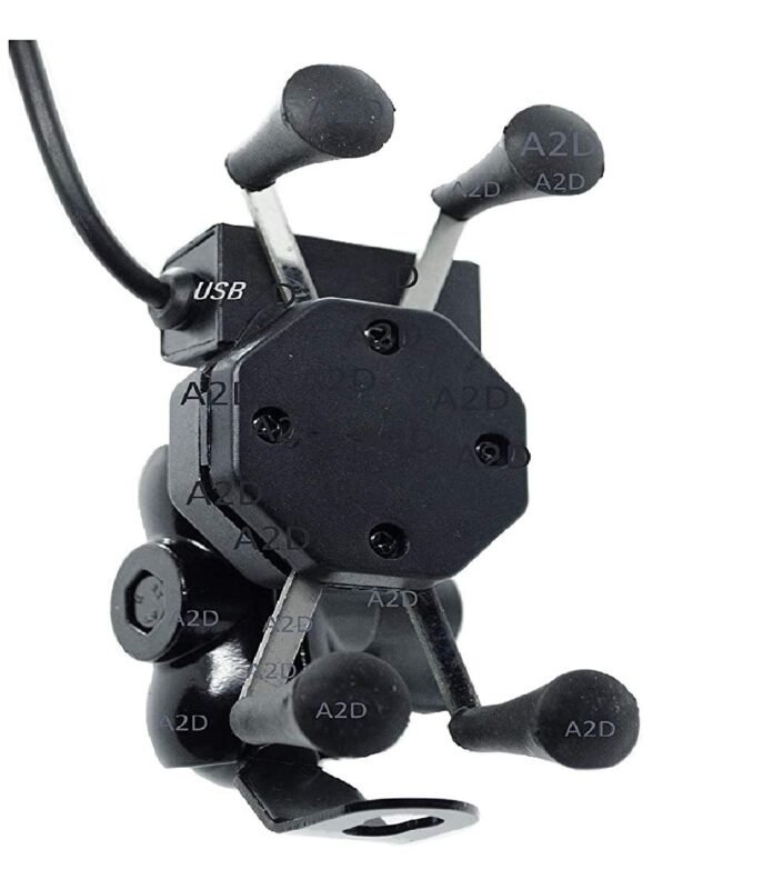 A2D Ultra Griper Bike Handle Mounts 360 Movement Bike Mobile Holder + USB Charger For GPS Systems And Smart Mobile Phones