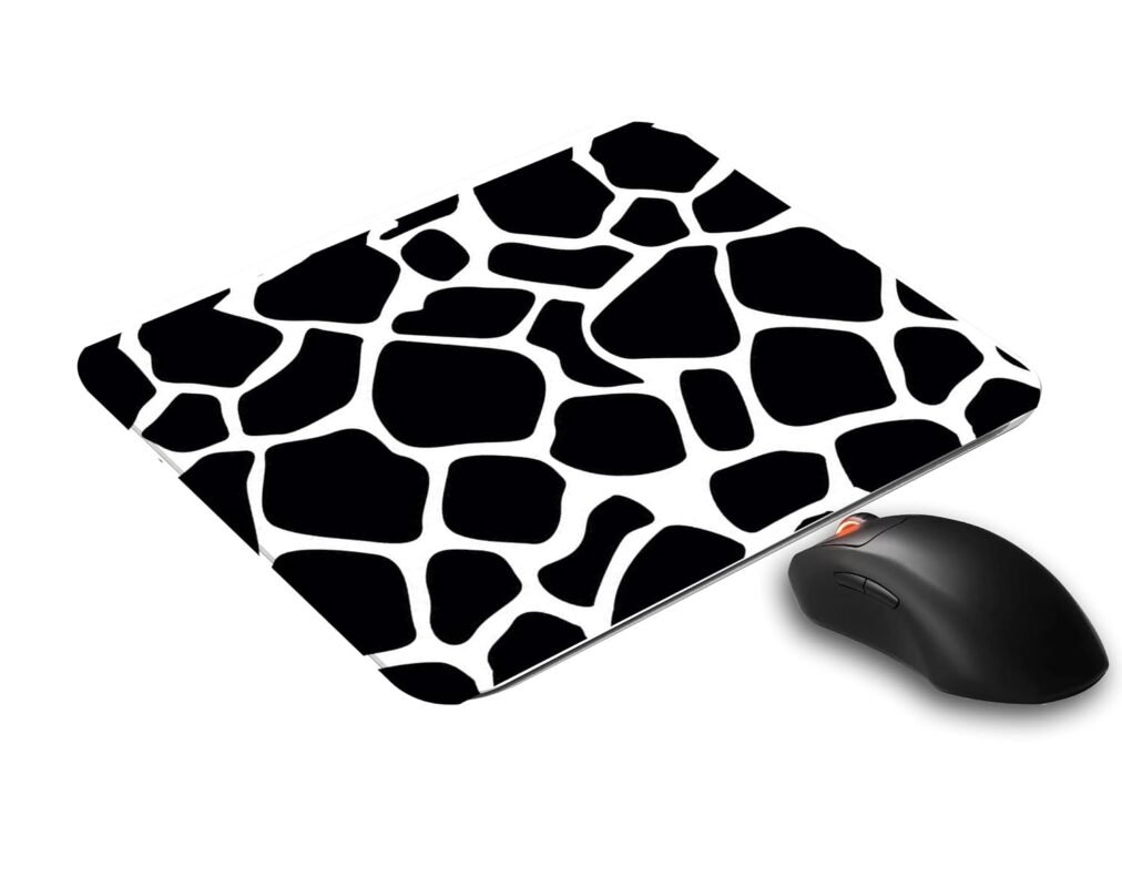 SKP Black and White Zebra Pattern Designer Mousepad (Gaming Mouse Pad | Ultra Slim | Size : 21.5 X 18 c.m)-PSK1911