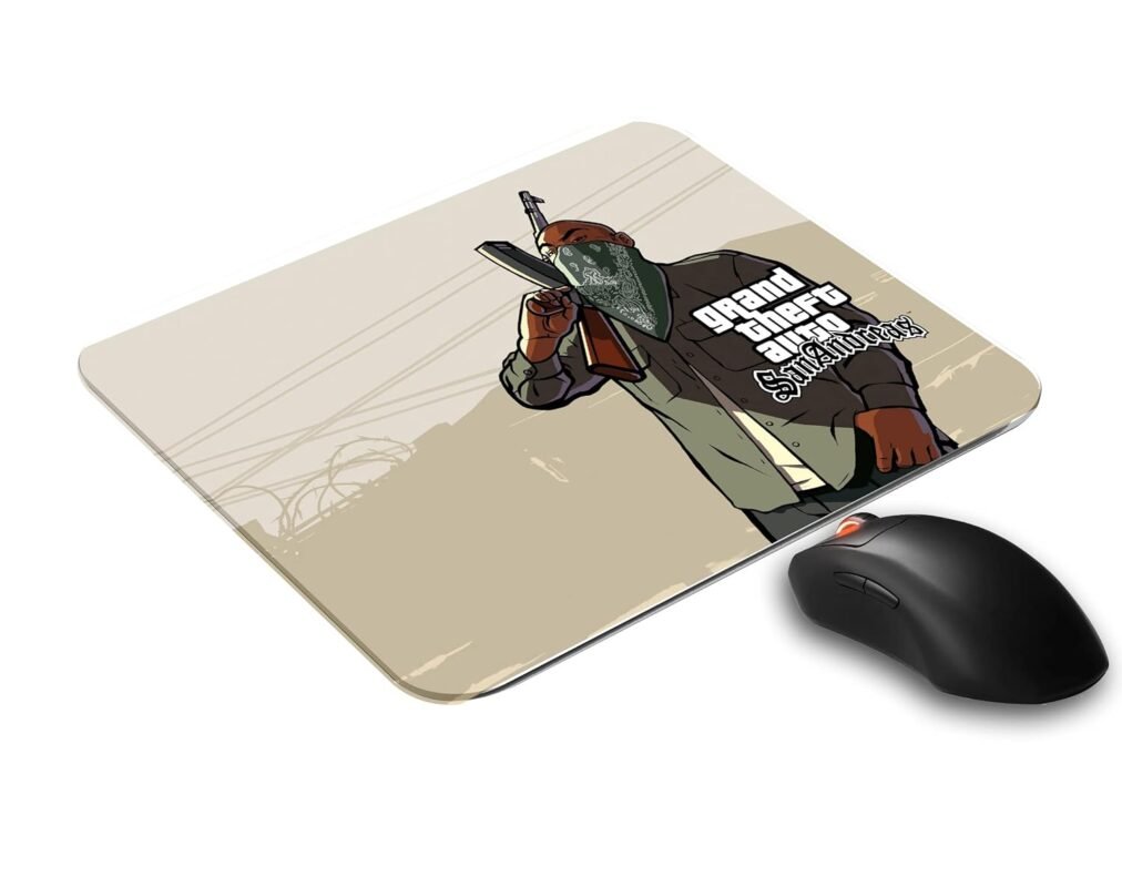 SKP Famous Gamer Game Printed Mouse Pad for Laptop/Computer (Anti Skid | Anti Slip | Gaming Mouse Pad | Ultra Slim | Size : 21.5 X 18 c.m )
