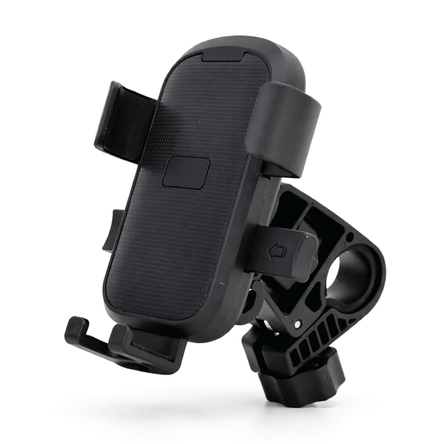 Robustt Mobile Holder for Bike Handlebar | 360 Rotation + Tilt Adjustment Phone Mount with Anti Shake Grip | Stand Fits 4.7 to 6.8 Inch Mobiles | Bike Smartphone Stand for GPS Navigation (Black)