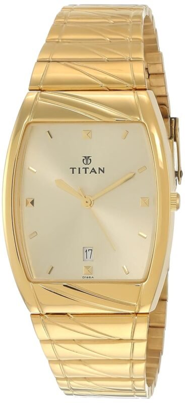 Titan Karishma Analog Gold Dial Men's Watch -NM9315YM02 / NL9315YM02