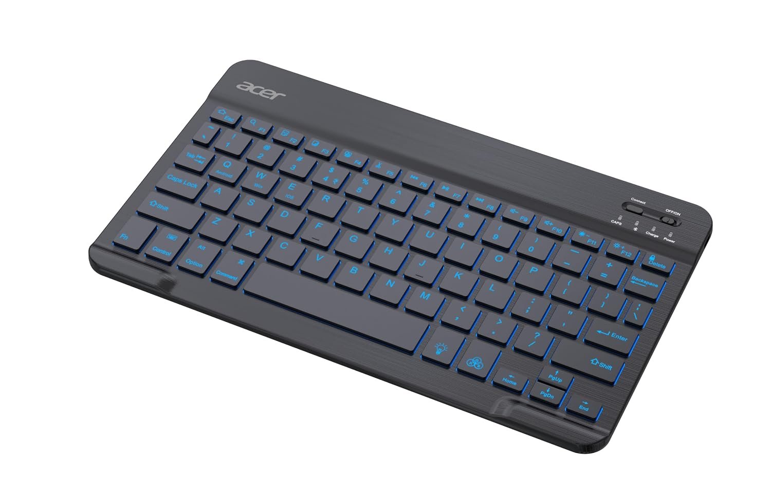 Acer Nano Pad Slim Wireless Backlit Keyboard | Bluetooth 5.0 | Multi-Device Support | RGB Backlit Keys with Color Switch & Brightness Control | 420mAh Battery | Win, Android, iOS & Mac