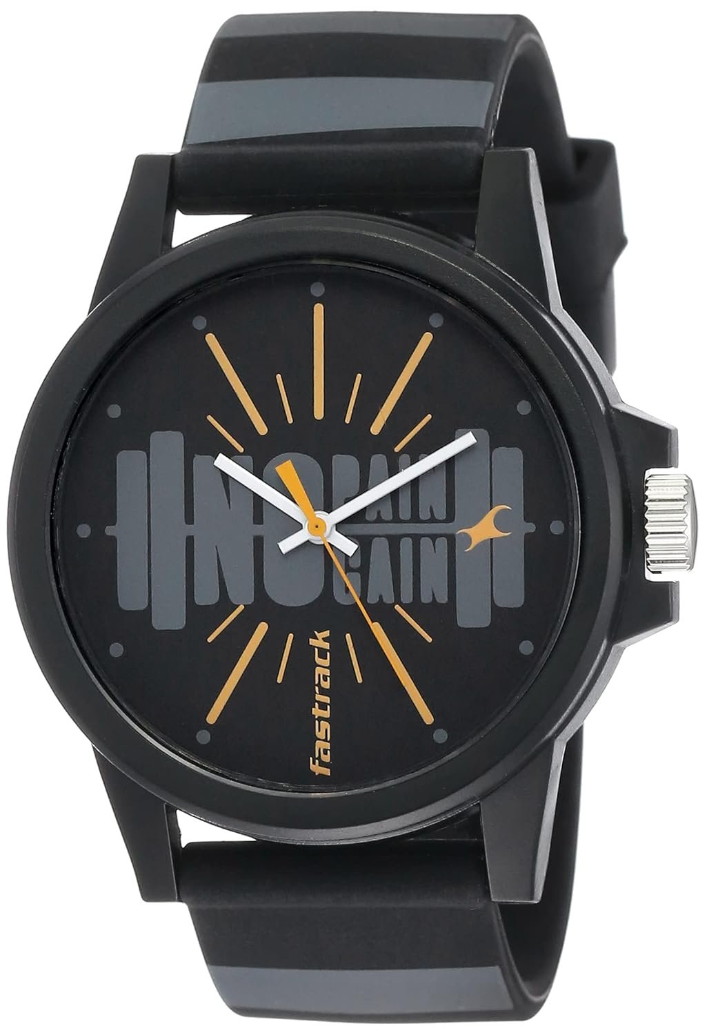 Fastrack Tees Analog Black Dial Unisex-Adult Watch-68012PP15