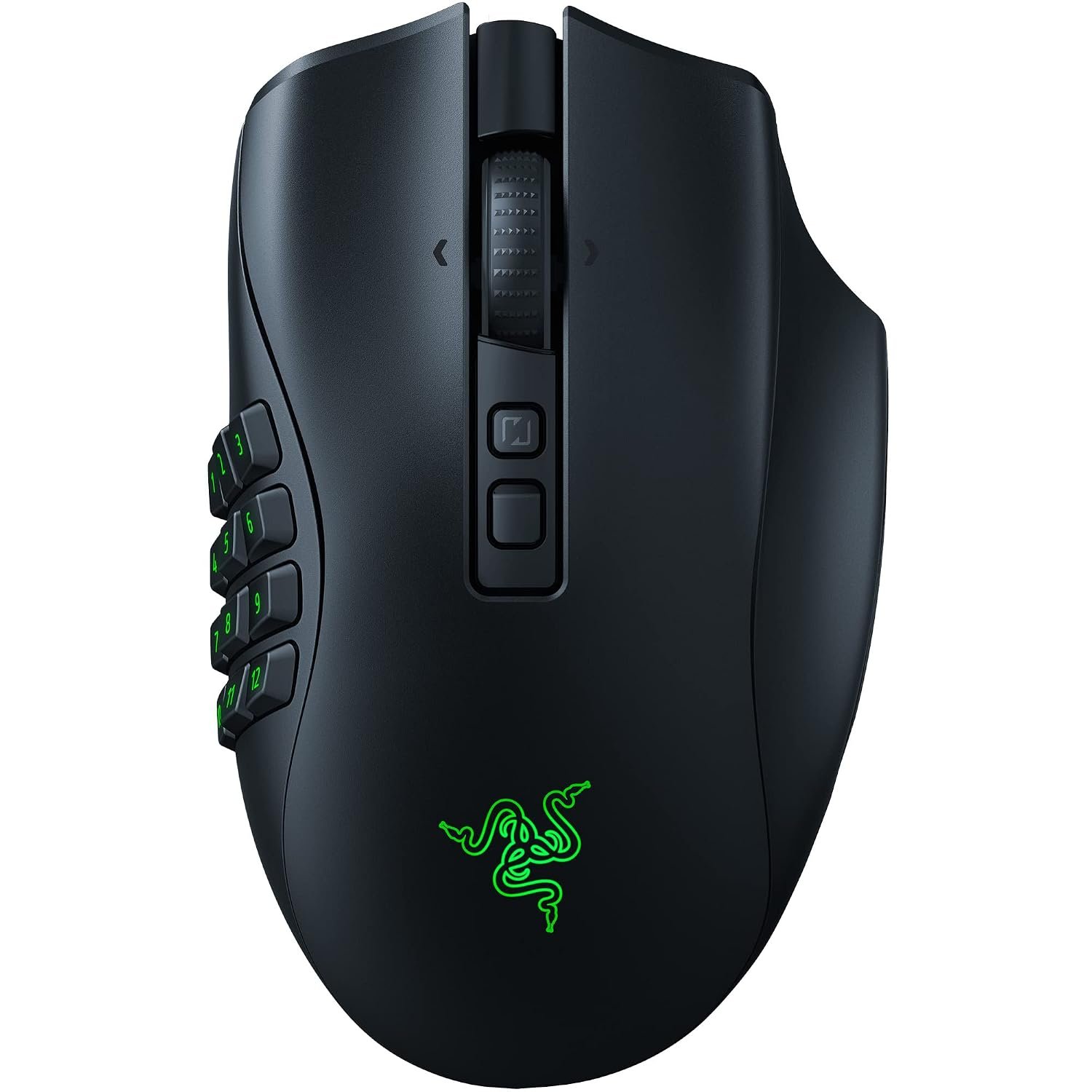 Razer Naga V2 Pro Smartchoice Wireless Gaming Mouse, Interchangeable Side Plates (2/6/12 Buttons), 20K DPI Optical Sensor, Fast Switches, Chroma RGB Lighting, Black