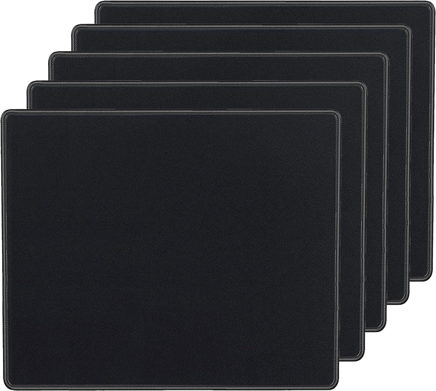 Storite 5 Pack 220x180x2mm Speed Type Gaming Mousepad, Black