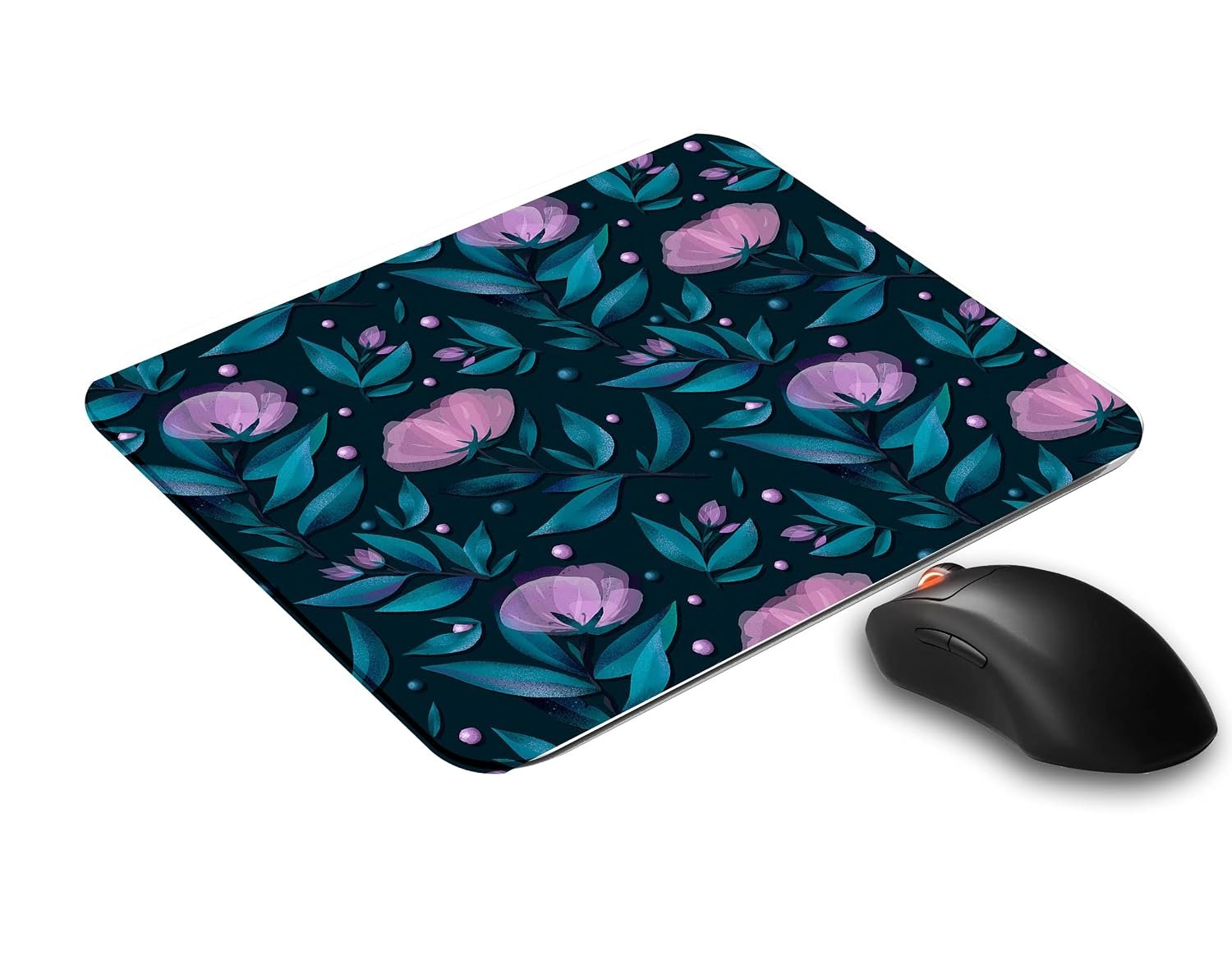SKP Colorful Flowers Pattern Printed Mouse Pad for Laptop/Computer (Anti Skid | Anti Slip | Gaming Mouse Pad | Ultra Slim | Size : 21.5 X 18 c.m )