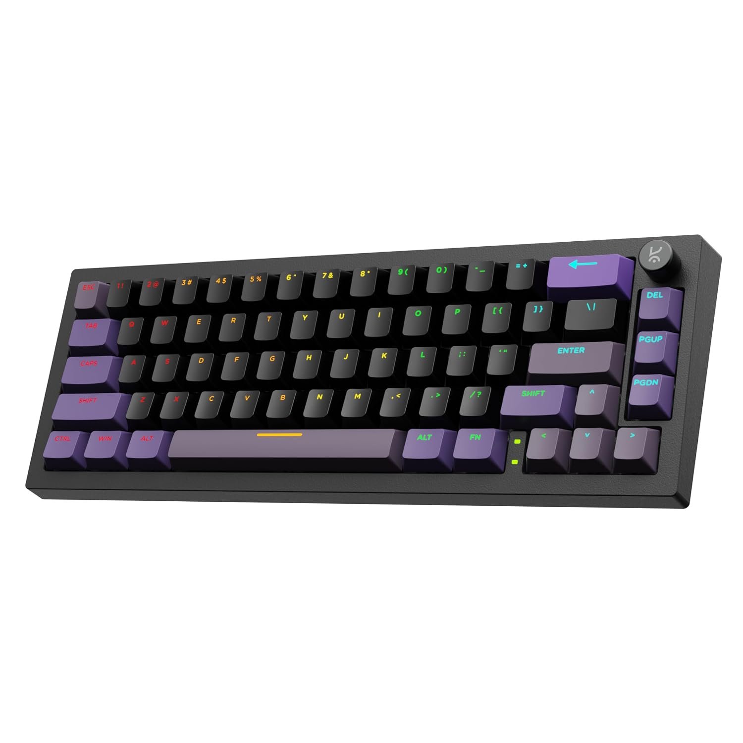Kreo Swarm 65 Wireless Mechanical Gaming Keyboard | 65% Layout | Tri-Mode (BT5.0/2.4GHz/Type-C) | Gasket Mount | 5-Layer Sound Dampening | Hot-Swap PCB | RGB | 4000mAh Battery | Mac & Windows Mode