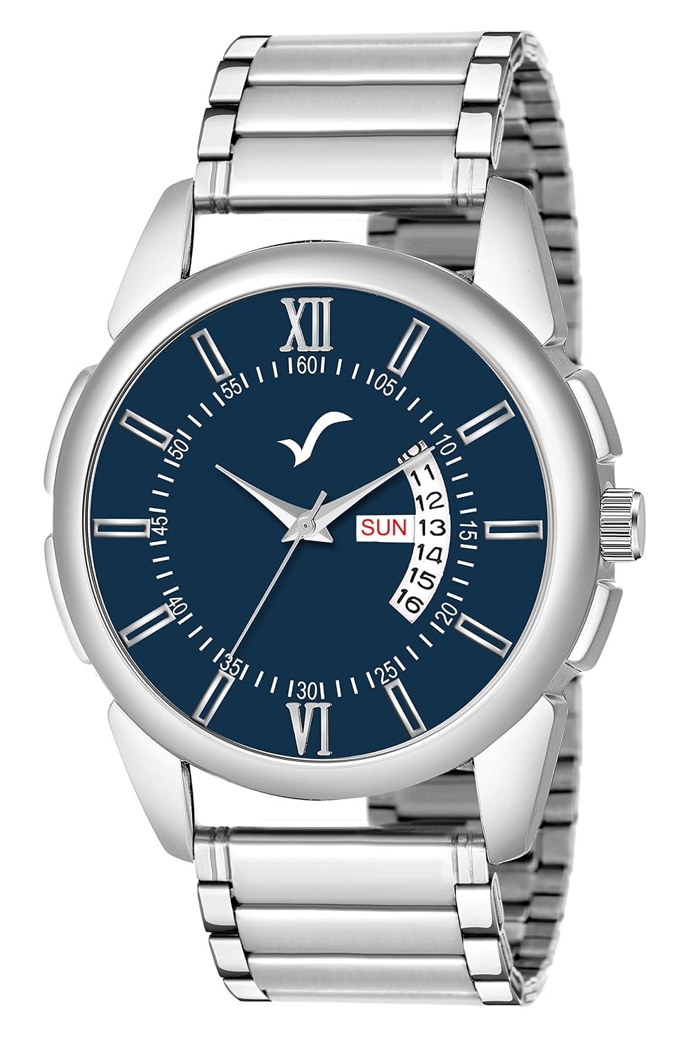 WRIGHTRACK New Generation Analog Day Date Functioning/Working Stainless Steel Chain Watch for Men & Boys