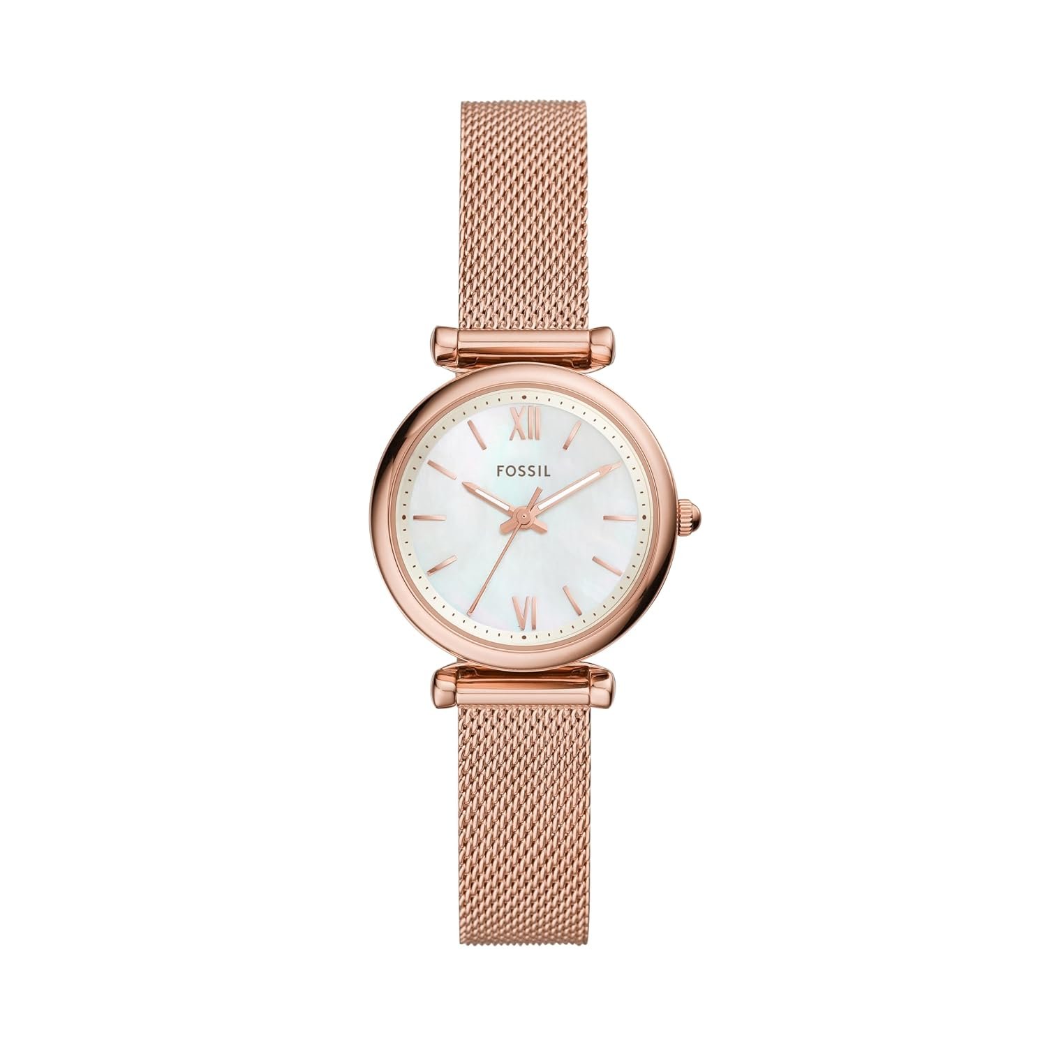 Fossil Carlie Analog White Dial Women's Watch - ES4433