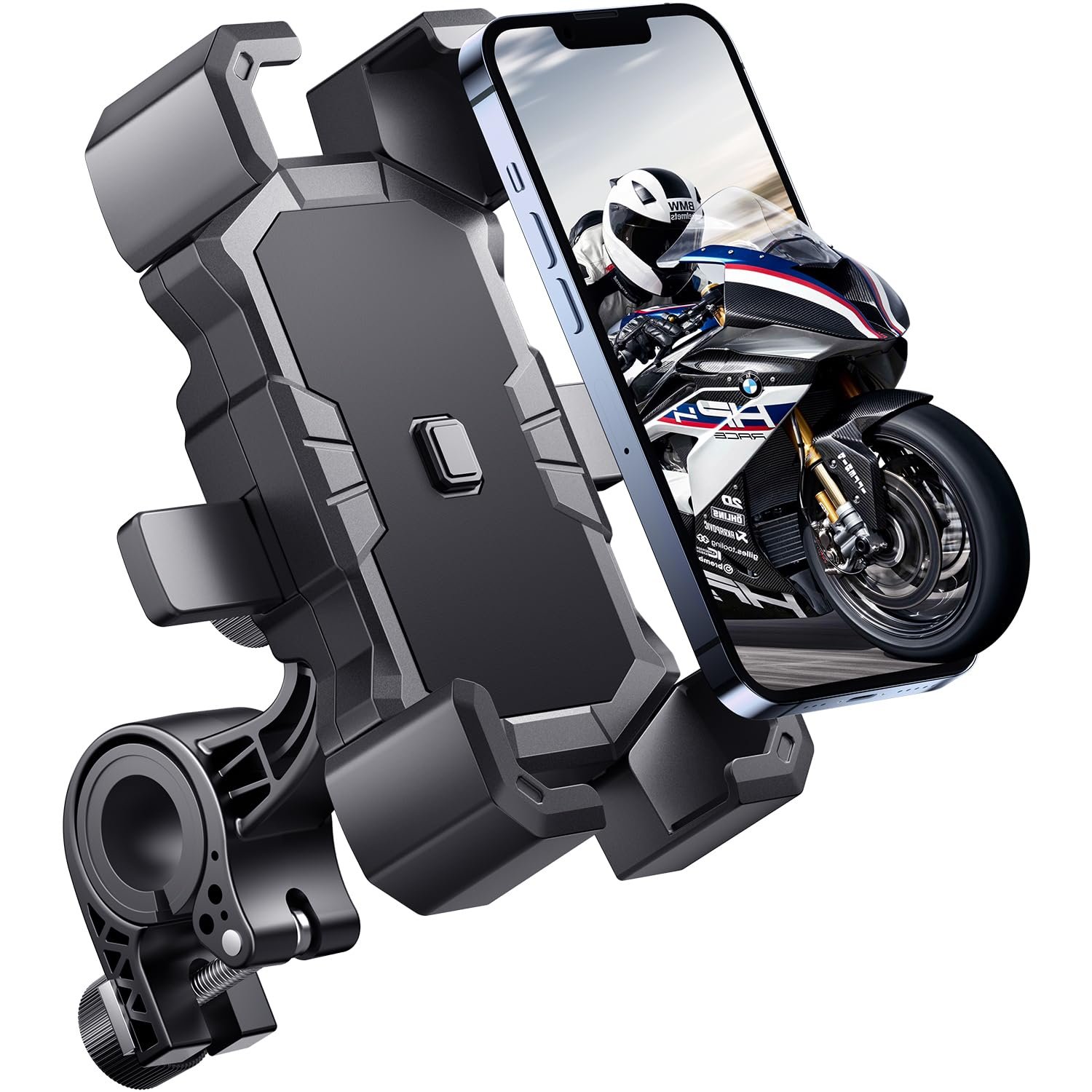 Delobon Bike Phone Holder Handlebar, Motorcycle Phone Mount