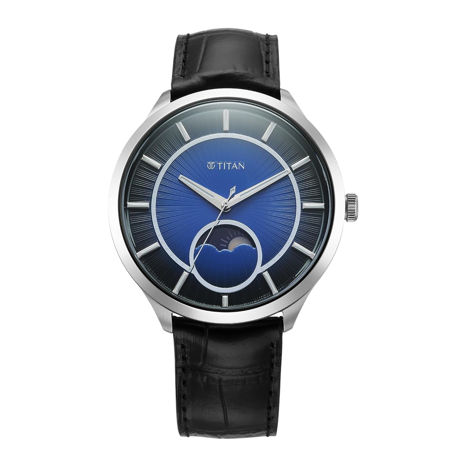 Titan Luna Sun Moon Sub-Dial in Cobalt Blue - Stellar Edition