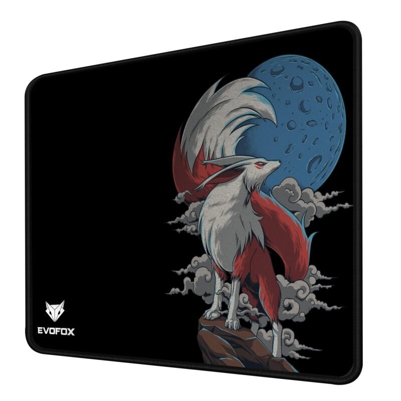 EvoFox Falcon X35 Gaming Mouse Pad with Micro-Textured Speed Surface, Non-Slip Rubber Base, Anti-Fray Stitched Edges and Washable Surface [350mm x 250mm]