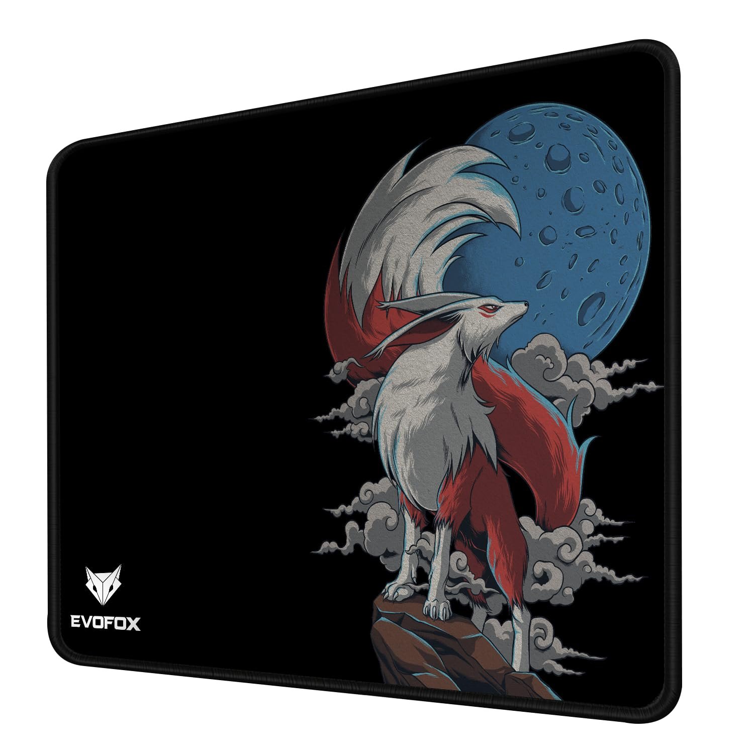 EvoFox Falcon X35 Gaming Mouse Pad with Micro-Textured Speed Surface, Non-Slip Rubber Base, Anti-Fray Stitched Edges and Washable Surface [350mm x 250mm]
