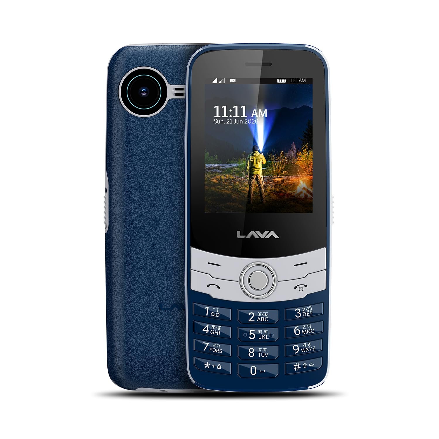 Lava A7 Torch 2026 Dual Sim Keypad Mobile Phone (with Instant Slide Torch)| 2.4" Big Display | Powerful Battery Backup |Type C Charging | Vibration Alert | Camera | Wireless FM & Bluetooth - Blue