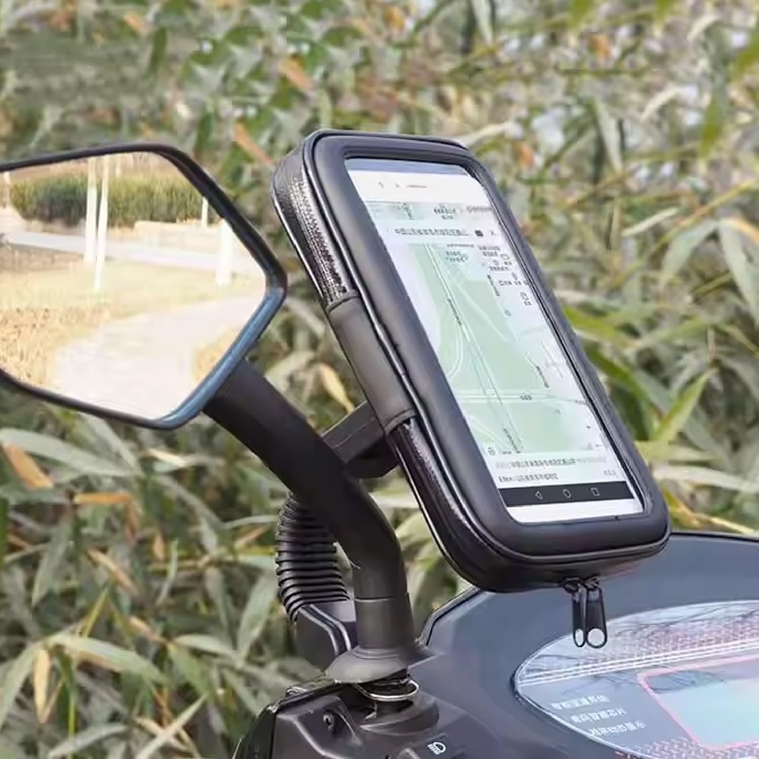Weather-Resistant Phone Holder Case Bike Mount (1 Pc): Secure and Convenient Mount for Phones on Your Bicycle