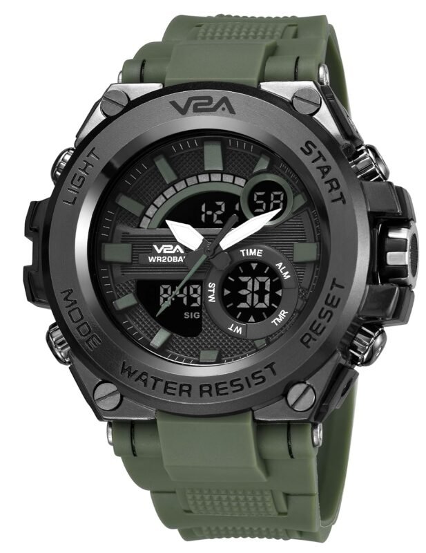 V2A Chronograph Analogue and Digital Sports Watch for Men, Watch for Men, Wrist Watch for Men, Mens Watch, Watch | Gift for Men