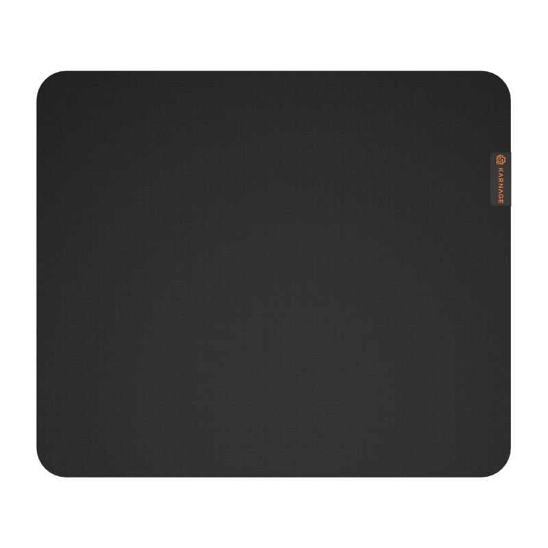 KARNAGE by EVM Medium Gaming Mouse Pad (350 x 300 x 3 mm)| Speed + Control Surface | Anti-Slip Rubber | Micro-Weave Cloth | Precision Tracking Mousepad for Laptop, Office & Gaming (Black, KNG-MP-118)
