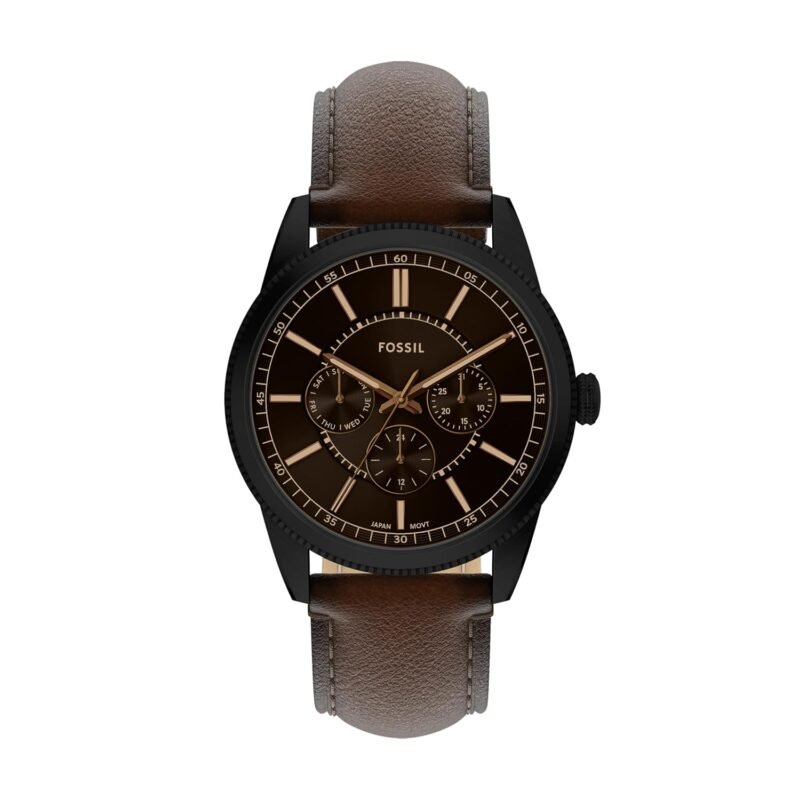 Fossil Pearson Brown Quartz Leather Watch FS6138