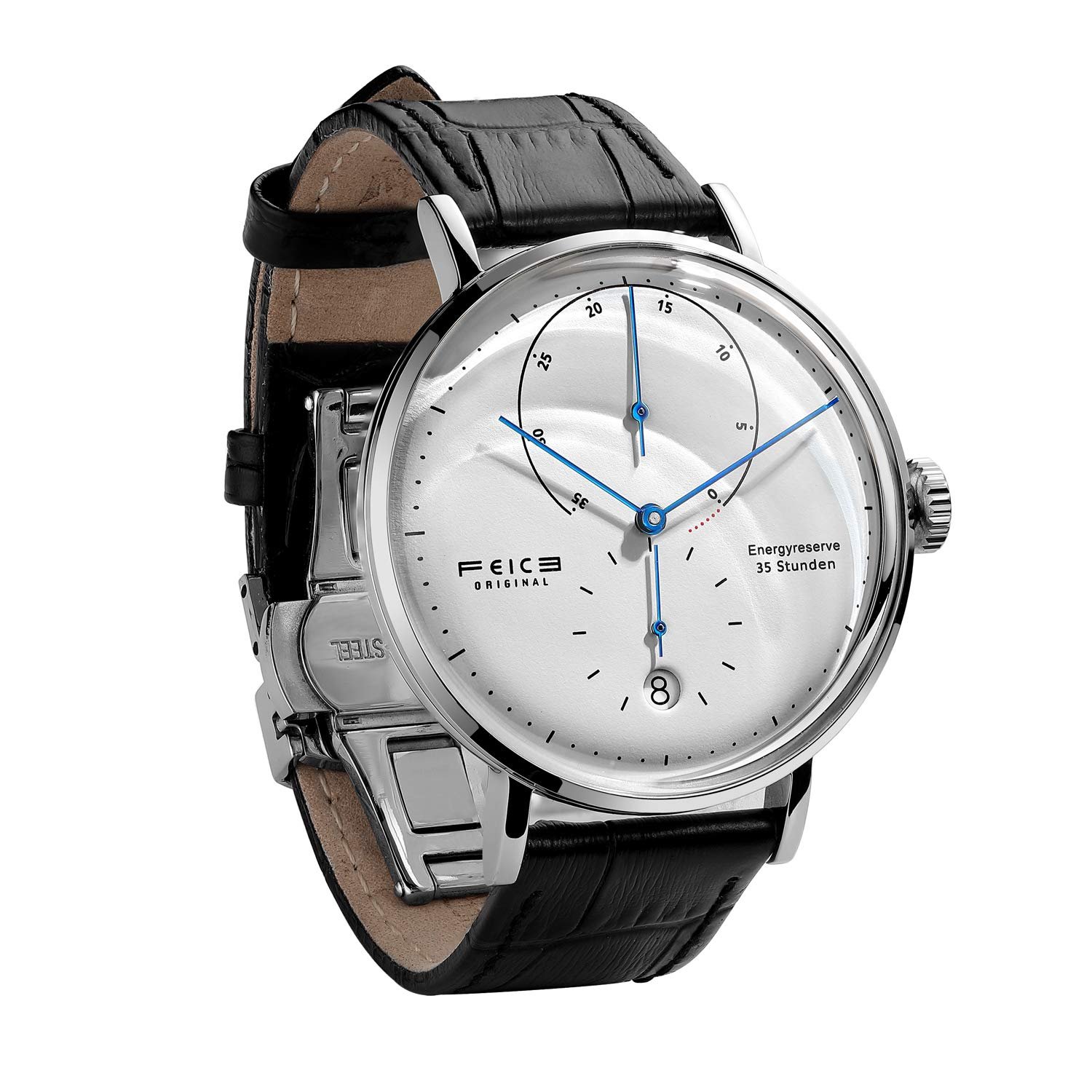 FEICE Automatic Watch Mens Bauhaus Automatic Mechanical Movement Wrist Watch Automatic for Men with Domed Mirror Calendar 42mm - FM202