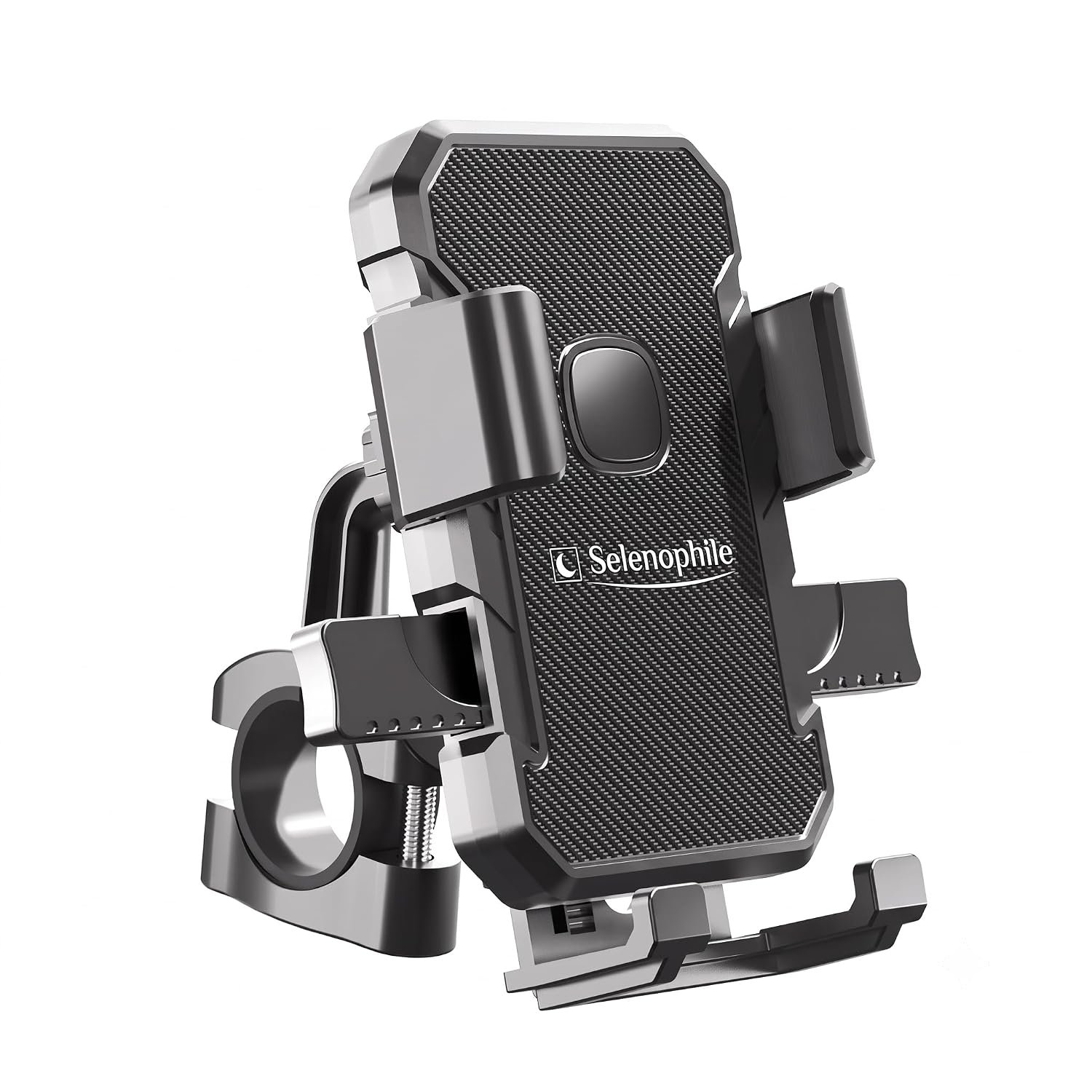 Selenophile Premium Bike & Scooty Phone Bracket Holder with One Press Lock