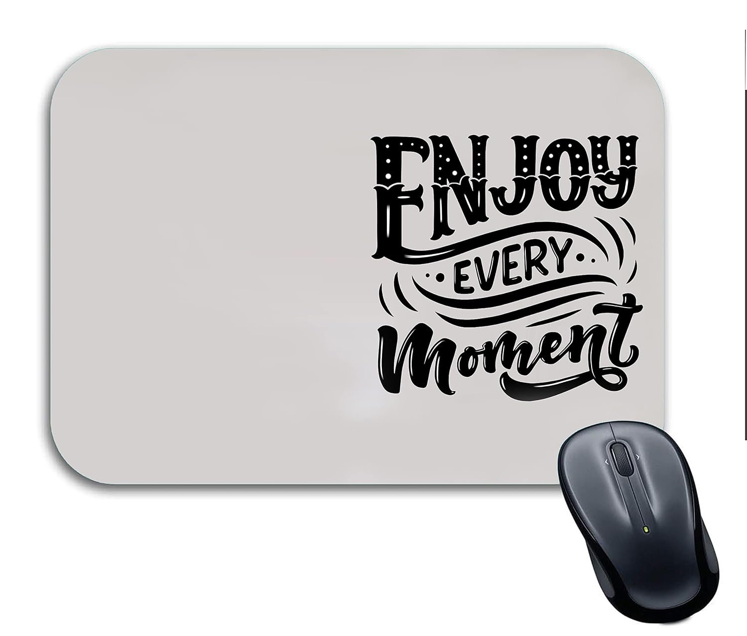 Anti-Skid Mathematics Board Designer Gaming Mouse Pad for Laptops Desktop PC Gaming Wireless Mouse for Girls and Boys ((Enjoy Every Moment))