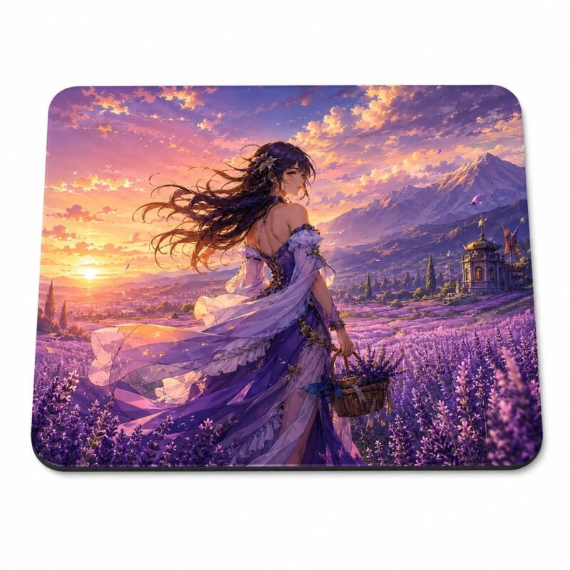 Printed Gaming Mouse Pad 9 x 7.5 Inch | Smooth Surface Anti-Slip Mousepad for Laptop, PC, Office, Study & Gaming | Colourful Designer Desk Accessory | Multiple Designs (INK-ANIME-016)