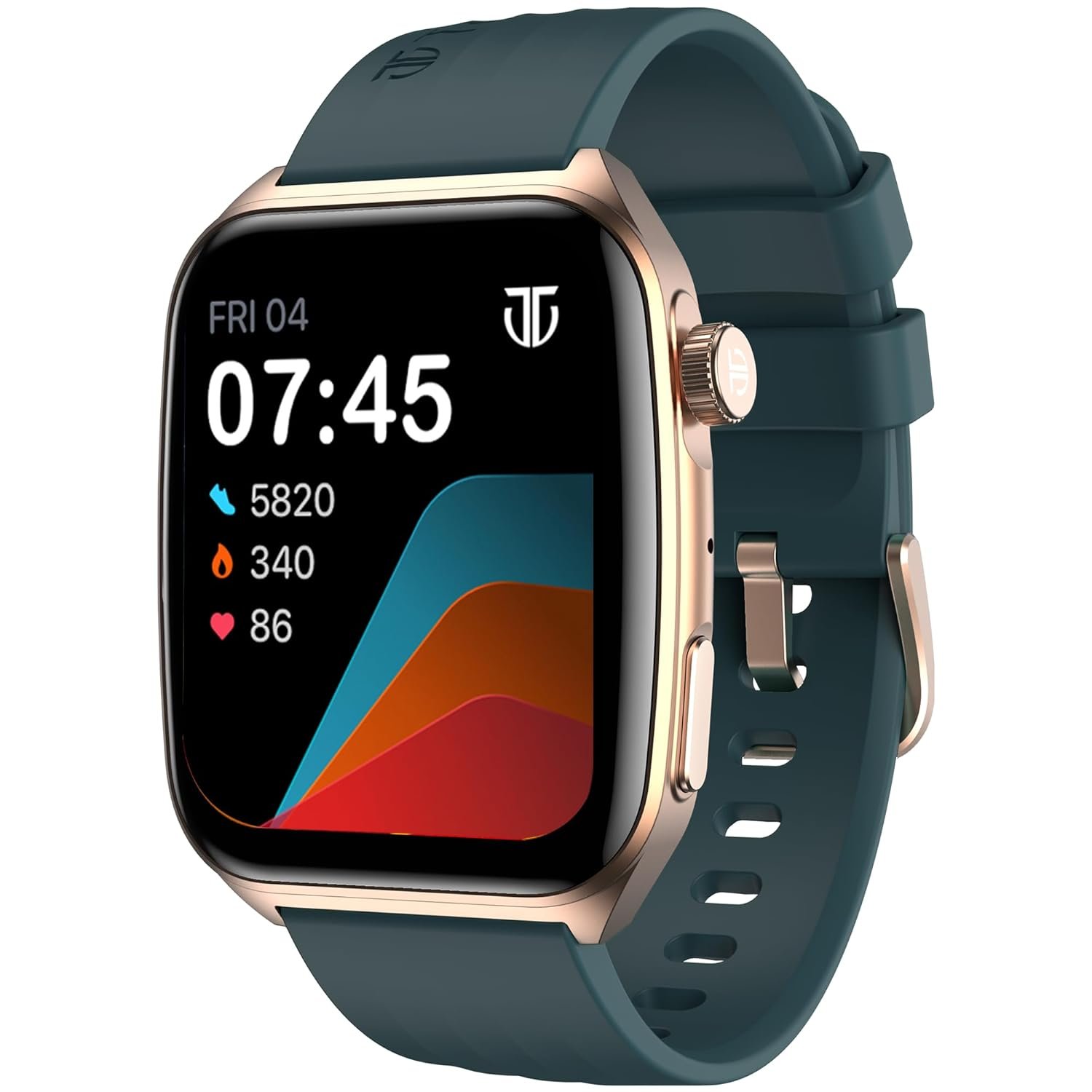Titan Smart 4.0 Smart Watch with 1.93” AMOLED Display, Infinite AI Watch Faces, AI Voice assistant, Smart Hydration, Multiple Menu Styles, QR Hub​, 100+ Multisports, BT Calling, HRM, SpO2 - Teal Green
