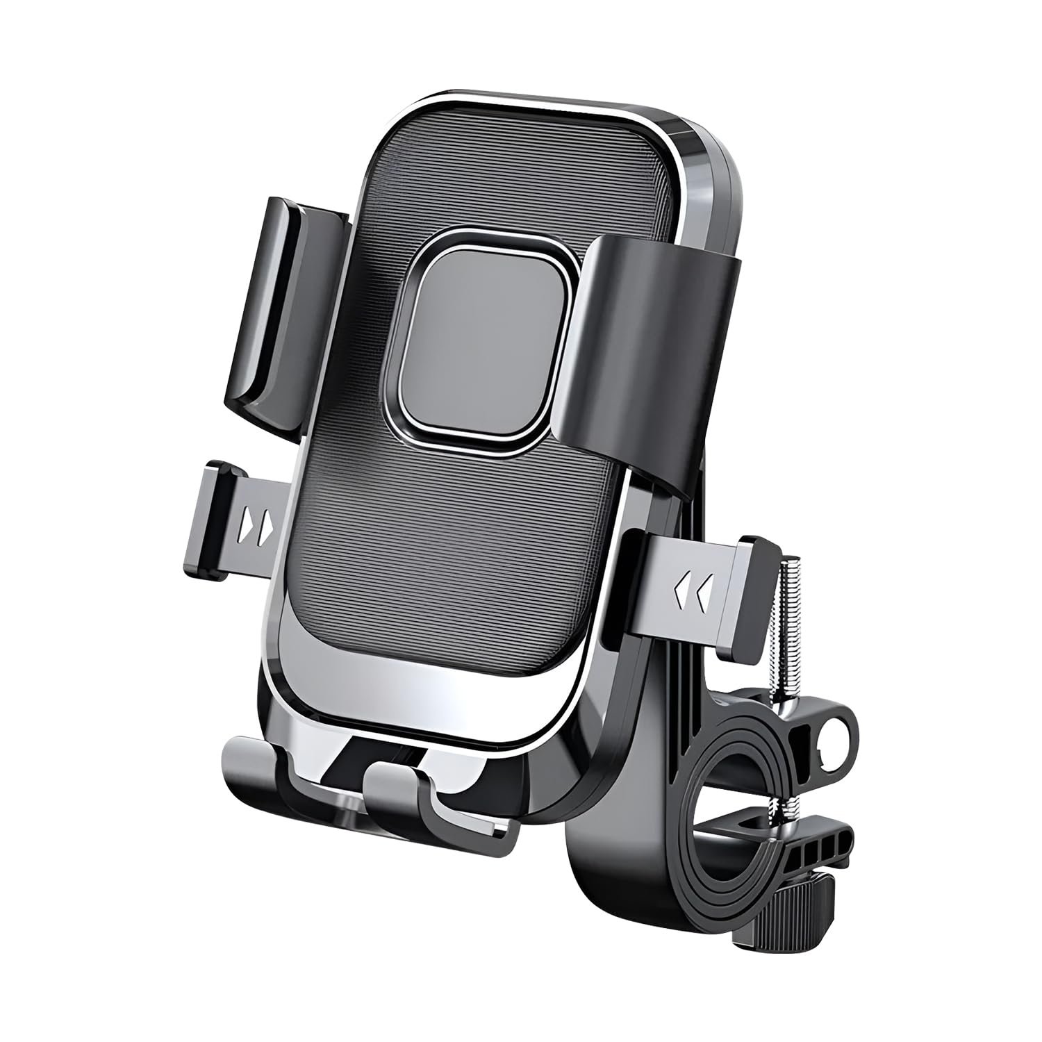 HUMBLE® Bike Phone Holder for Handlebar, 360° Rotatable Motorcycle Mobile Mount, One-Touch Lock Phone Holder, Shock-Absorbent Clamp for 4–6.9 Inch Phones, Bicycle & Scooter Compatible (BK-088 Black)
