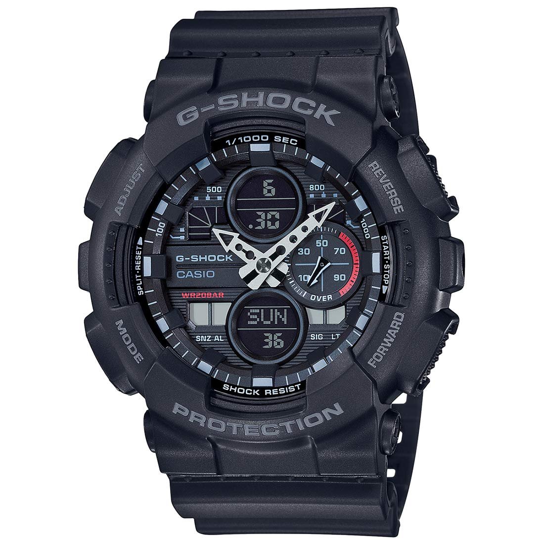 G-Shock Casio GA-140-1A1DR Analog-Digital Black Dial Men Watch (G975)