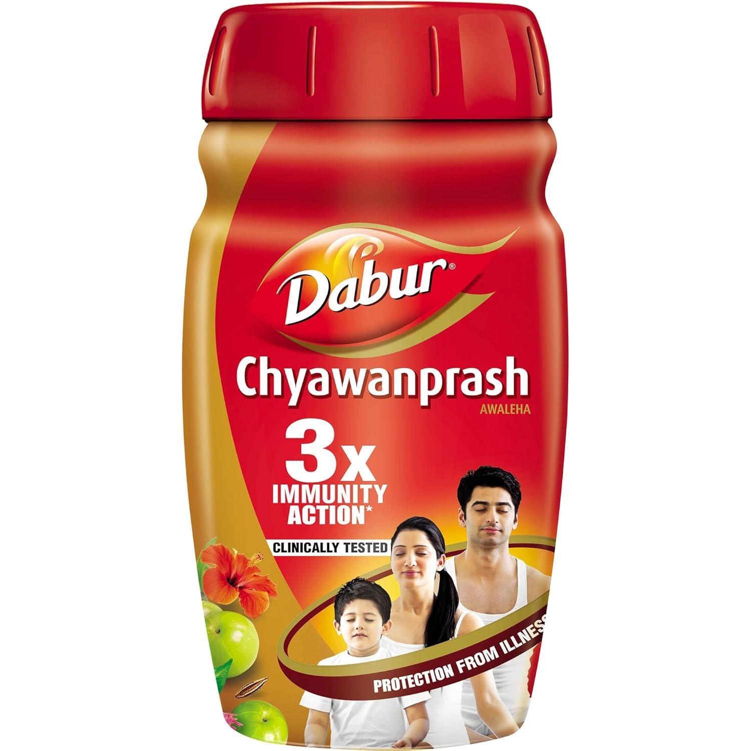 Dabur Chyawanprash - 950g | 3X Immunity Action | With 40+ Ayurvedic Herbs | Helps Build Strength & Stamina | Builds Overall Health | Ayurvedic Health Supplement | Good for Digestion & Respiration