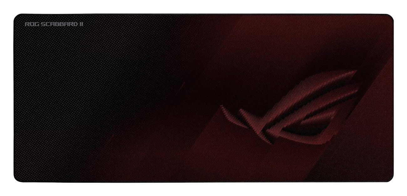 ASUS NC08-ROG Scabbard II Gaming Mouse Pad, Protective Nano-Coating Fabric, Anti-Fray, Flat-Stitched Edges