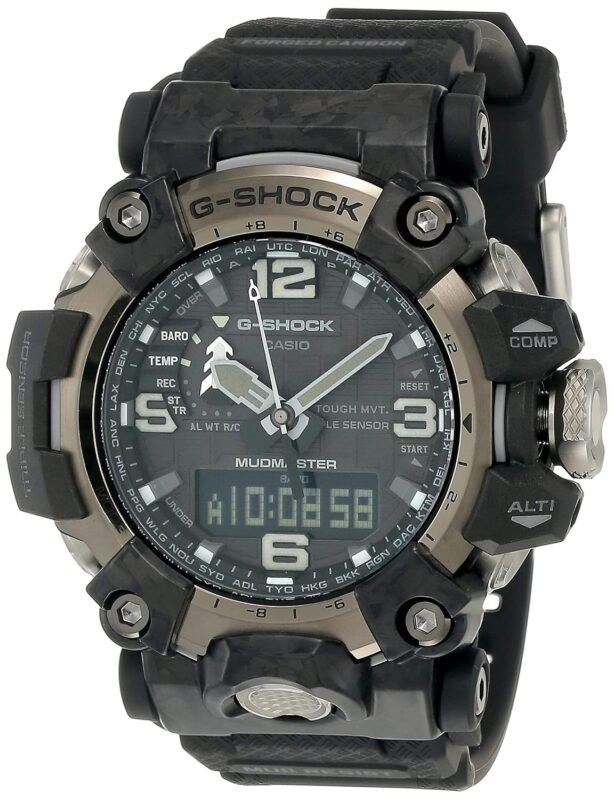 Casio G-Shock GWG-2000-1A1DR Gray IP Black Analog-Digital Dial Black Resin Strap Men's Watch Mud Resistant Barometer Altimeter G1175
