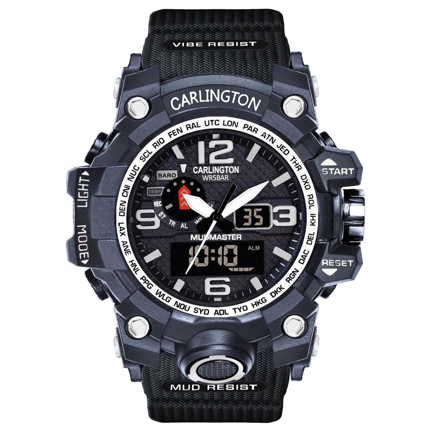 Carlington Resin Endurance Analog-Digital Sports Watch for Men and Boys-Ct 3344