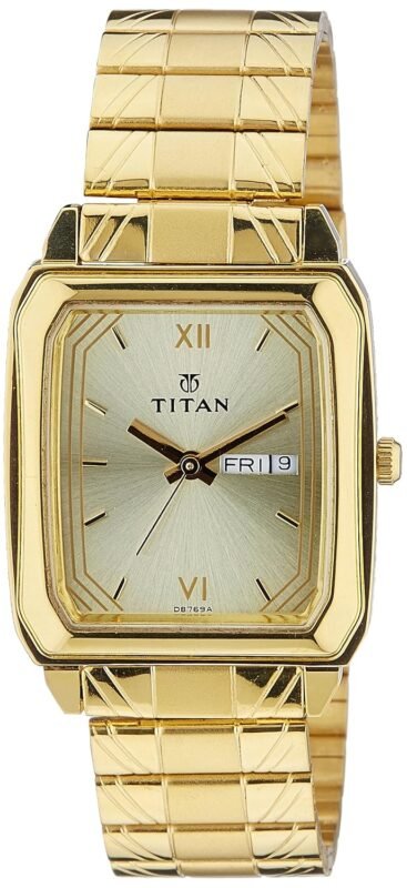 Titan Karishma Analog Gold Dial Men's Watch -NM1581YM05 / NL1581YM05/NP1581YM05