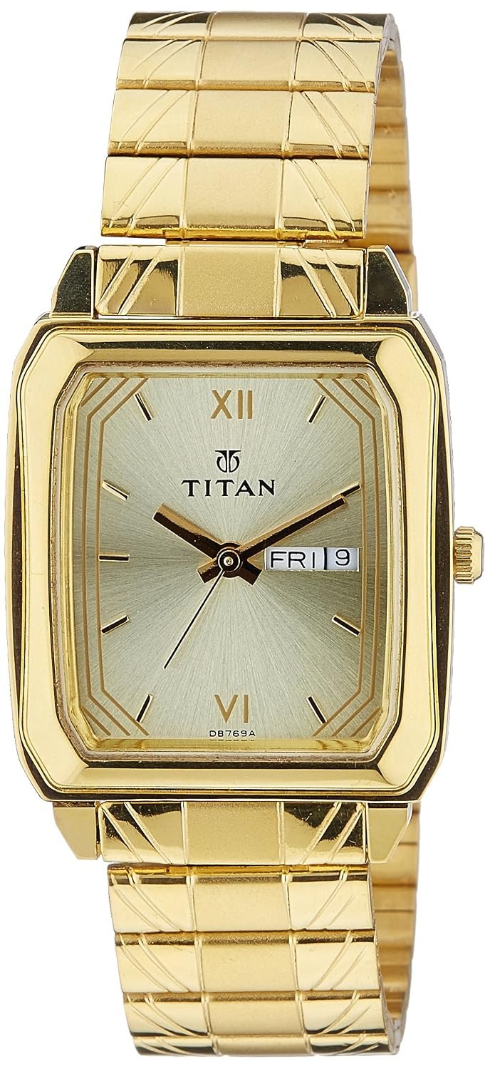 Titan Karishma Analog Gold Dial Men's Watch -NM1581YM05 / NL1581YM05/NP1581YM05