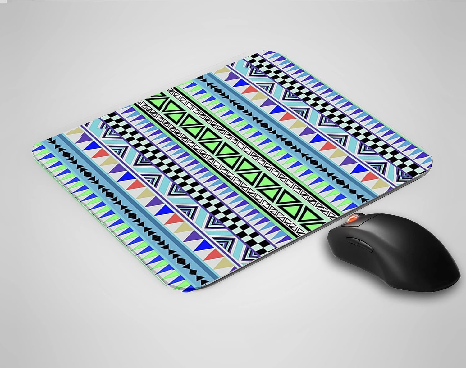 SKP Traditional Stripes Mandala Pattern 14 Printed Mouse Pad for Laptop/Computer (Anti Skid | Anti Slip | Gaming Mouse Pad | Ultra Slim | Size : 21.5 X 18 c.m )