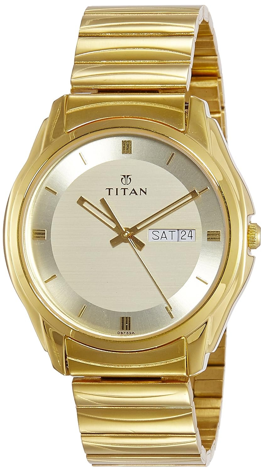 Titan Karishma Analog Gold Dial Men's Watch -NM1578YM05 / NL1578YM05/NP1578YM05