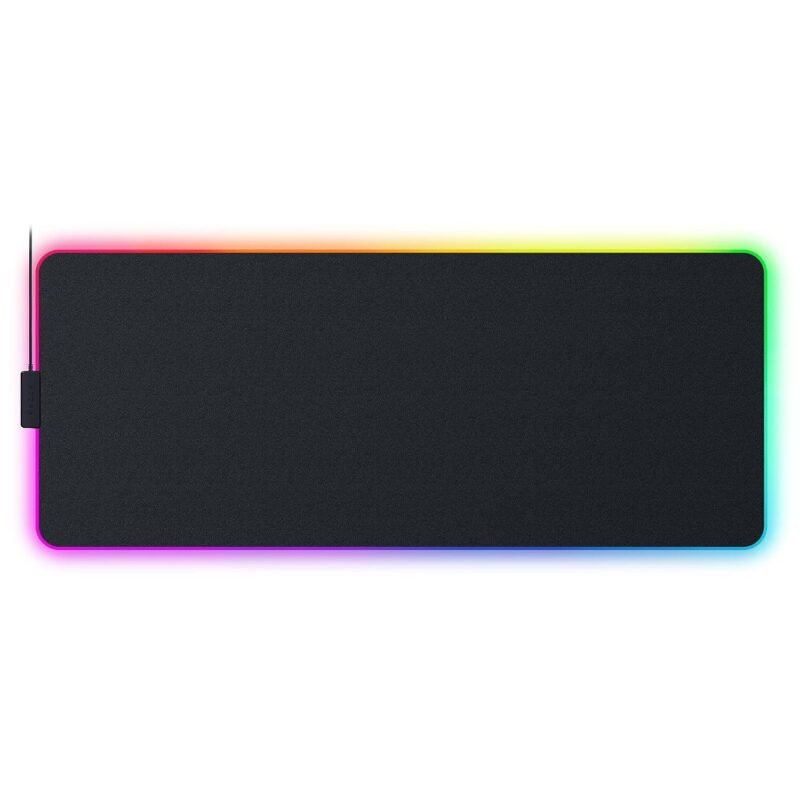 Razer Strider Chroma Hybrid Gaming Mouse Mat - Hybrid Soft/Hard Mat - 19 Razer Chroma RGB Lighting Zones - Warp- and Water-Resistant - Anti-Slip Base - Seamless Edges
