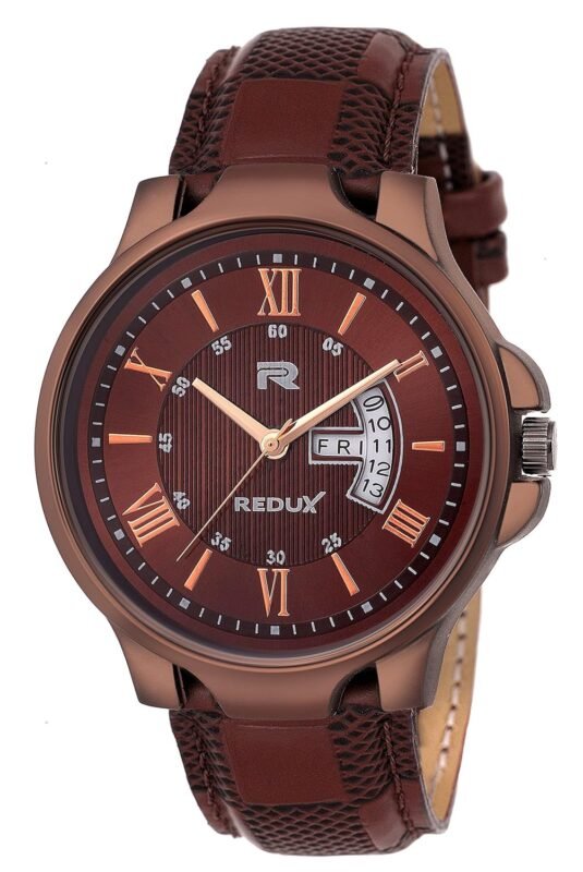 REDUX Analog Boy's & Men's Watch (Brown Dial Colored Strap)