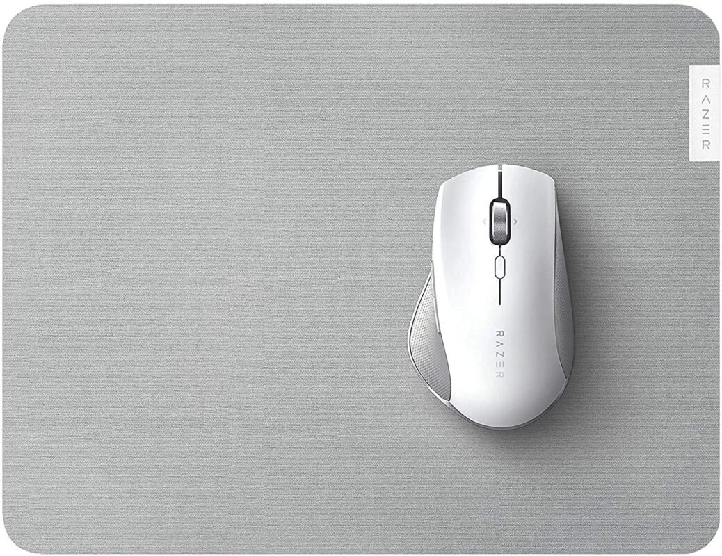 Razer Pro Glide - Soft Mouse Mat for Comfort and Productivity in The Office (Textured Fabric Surface, Non-Slip) White RZ02-03331500-R3M1